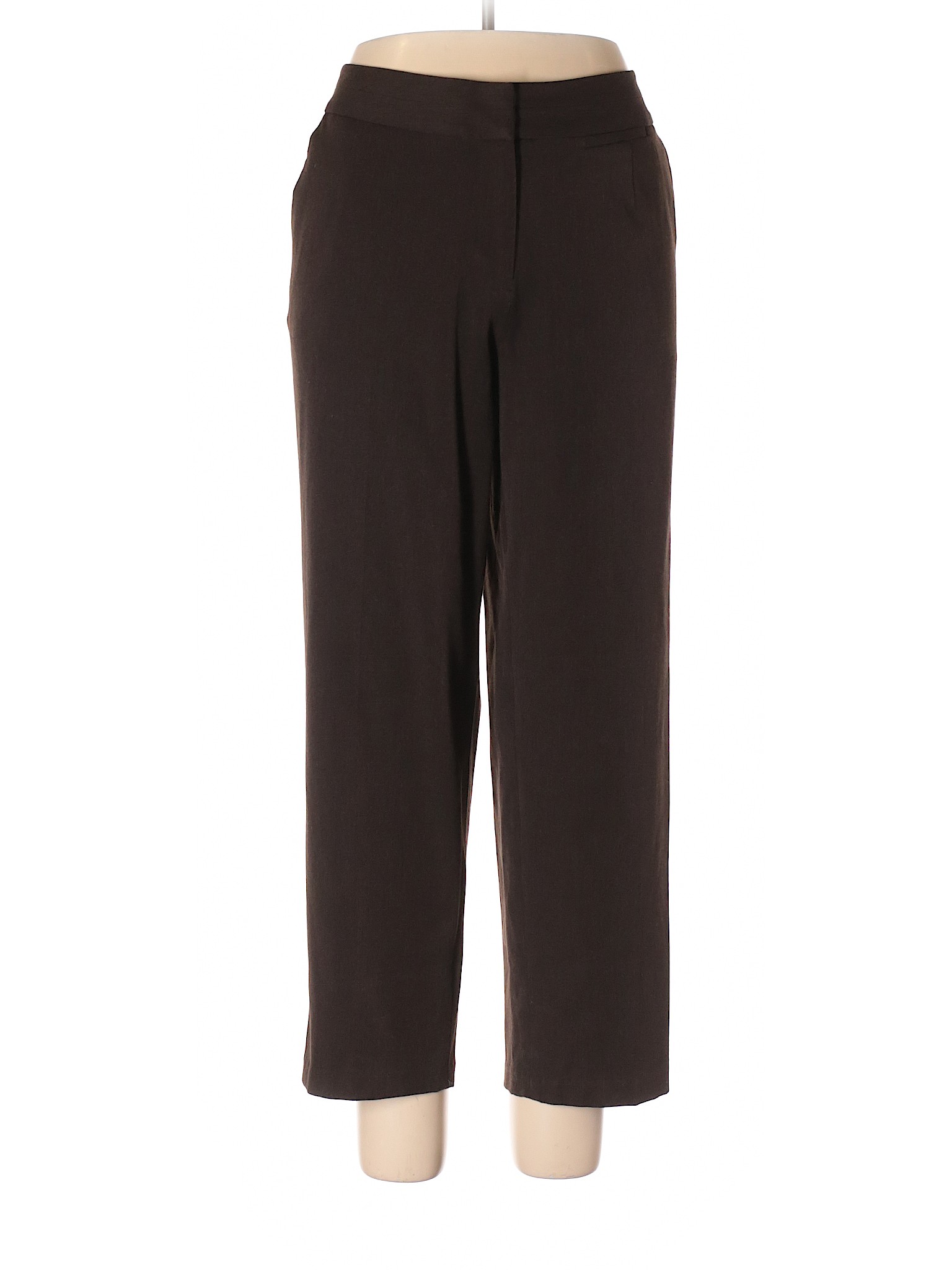 Talbots Solid Brown Dress Pants Size 16 - 82% off | thredUP
