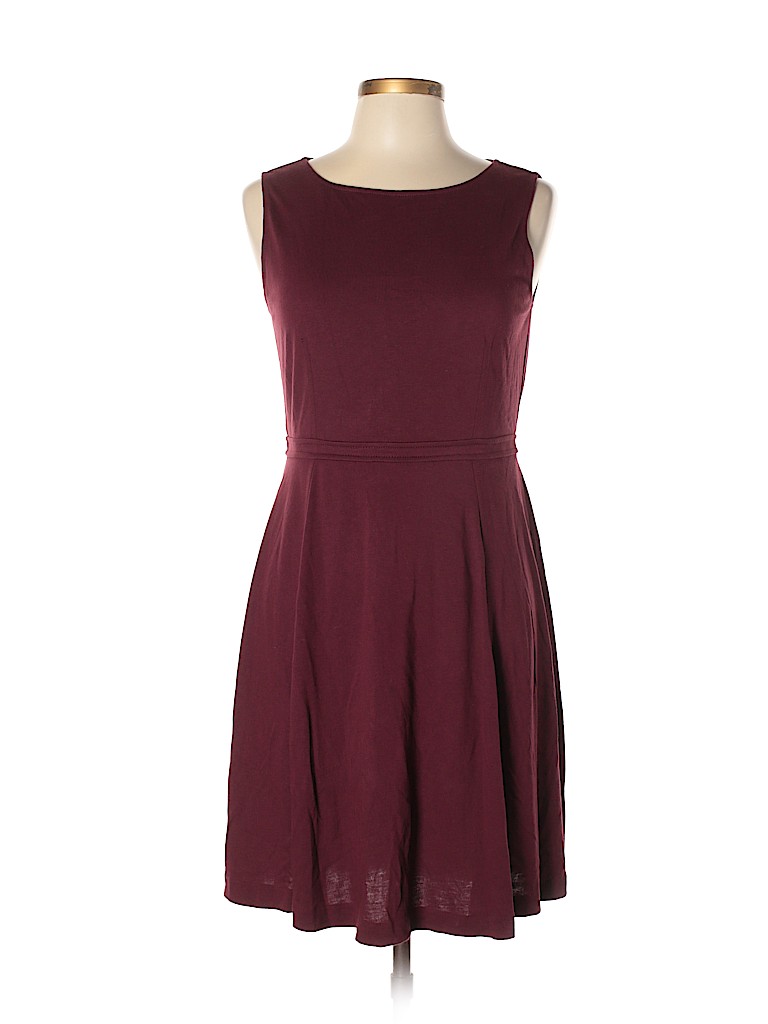 ann taylor burgundy dress