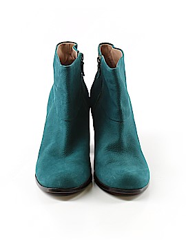 teal ankle booties