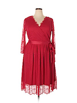 lane bryant red lace dress