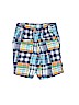 Crazy 8 100% Cotton Plaid Blue Khaki Shorts Size 12-18 mo - photo 2