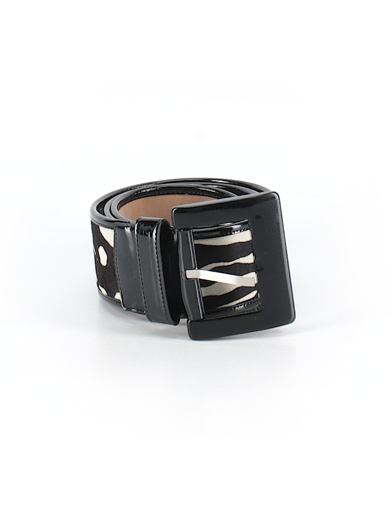 Ann Taylor 100 Leather Animal Print Black Belt Size M 72 Ann Taylor