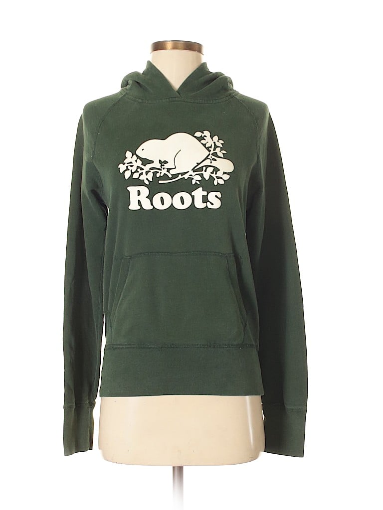 roots green hoodie