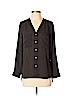 H&M 100% Polyester Black Long Sleeve Blouse Size 4 - photo 1