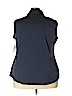 Charter Club Navy Blue Sleeveless Button-Down Shirt Size 24w (Plus) - photo 2