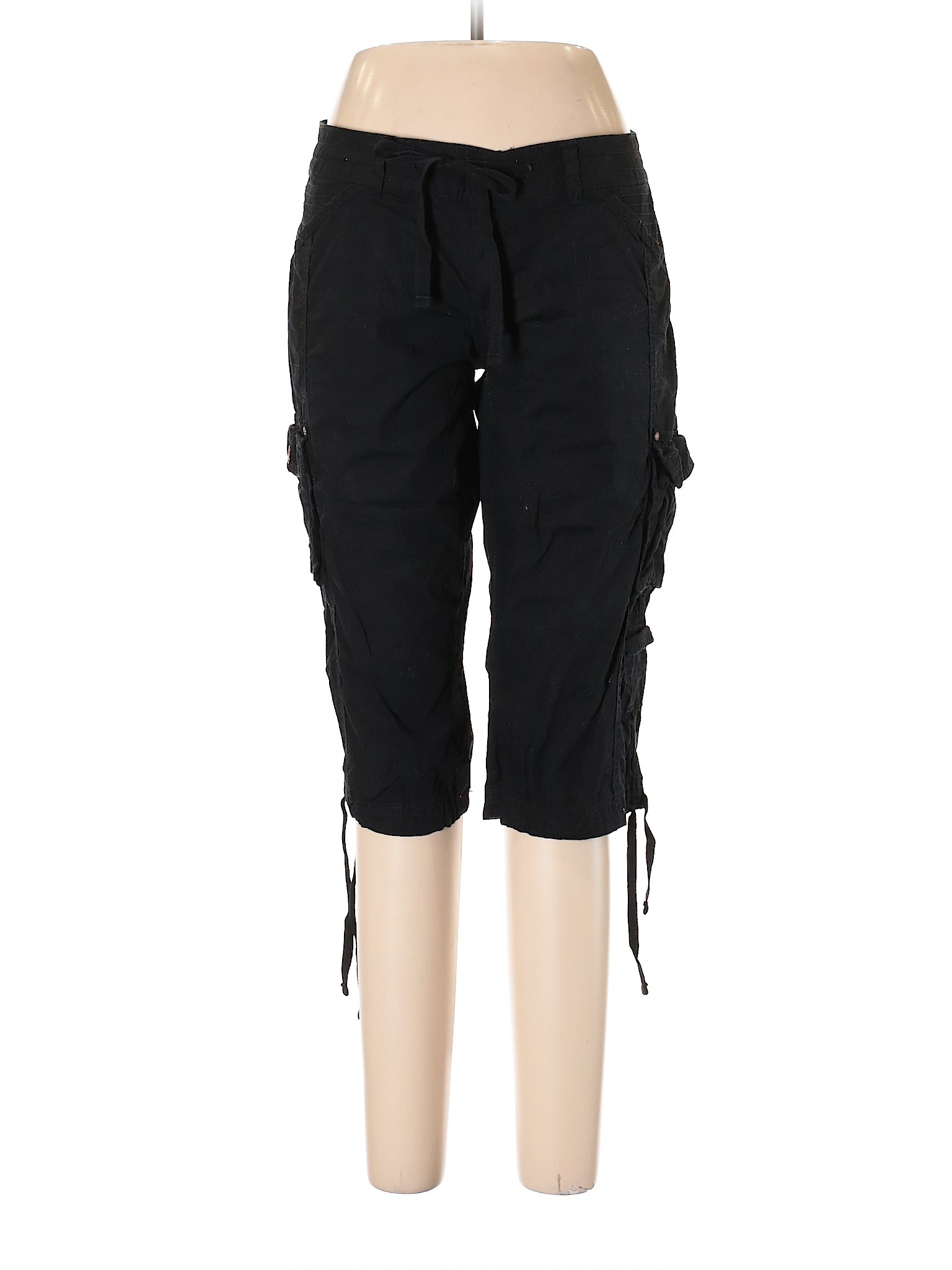 Arizona Jean Company Solid Black Cargo 