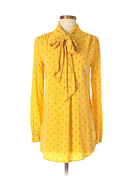 ann taylor yellow blouse