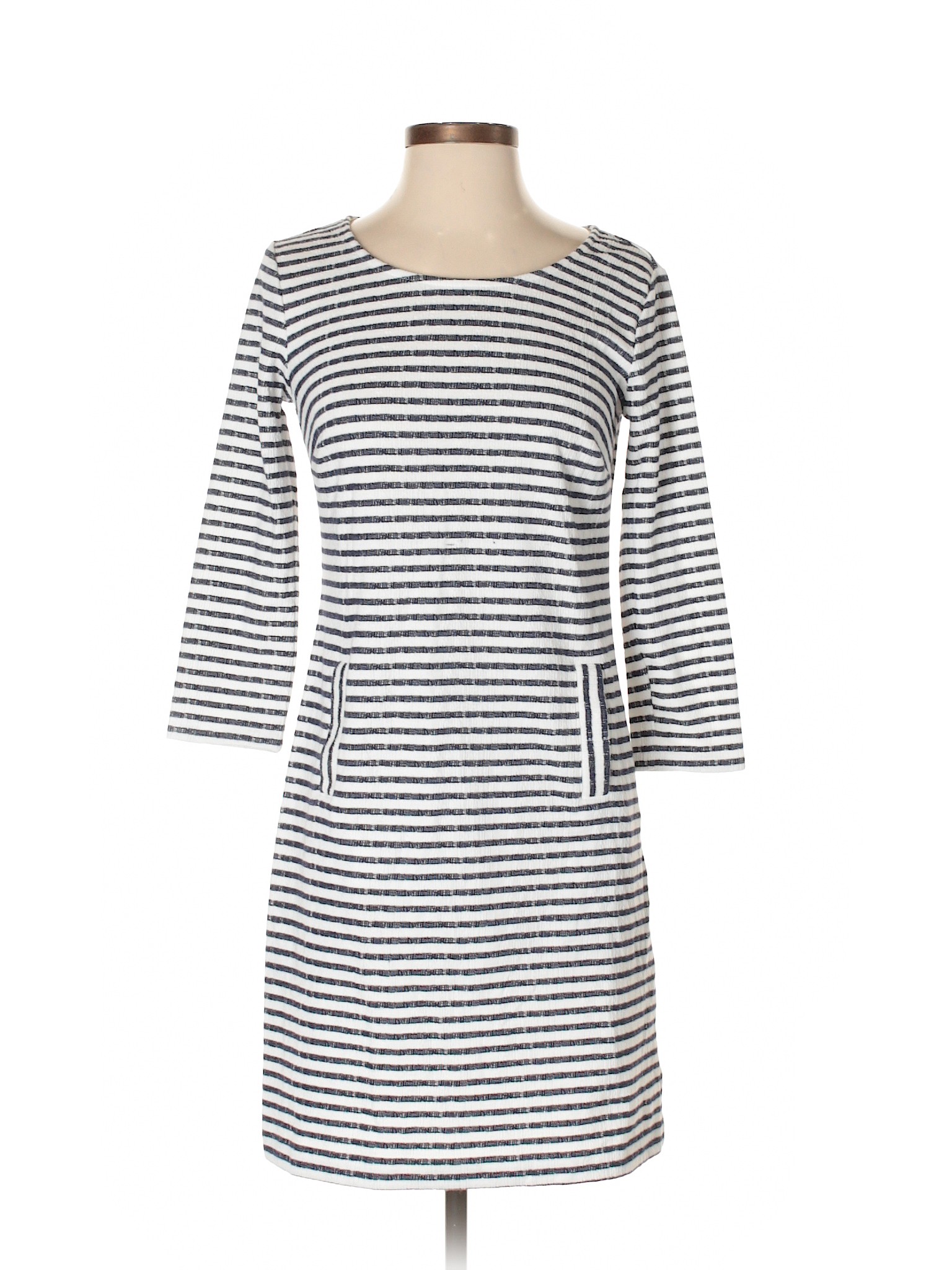 Maison Jules Stripes Dark Blue Casual Dress Size XS - 69% off | thredUP