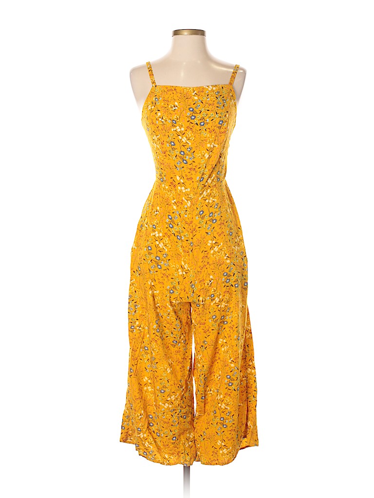 old navy yellow jumpsuit