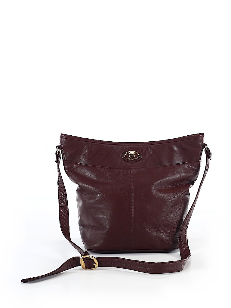 Etienne Aigner Solid Burgundy Crossbody Bag One Size Off Thredup