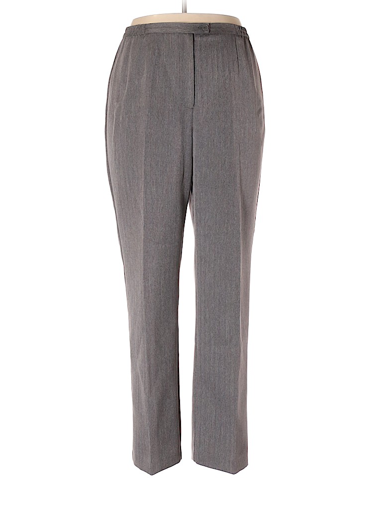 Sag Harbor 100 Polyester Solid Gray Dress Pants Size 14 66 Off Pin It Sag Harbor Women Dress Pants Size 14