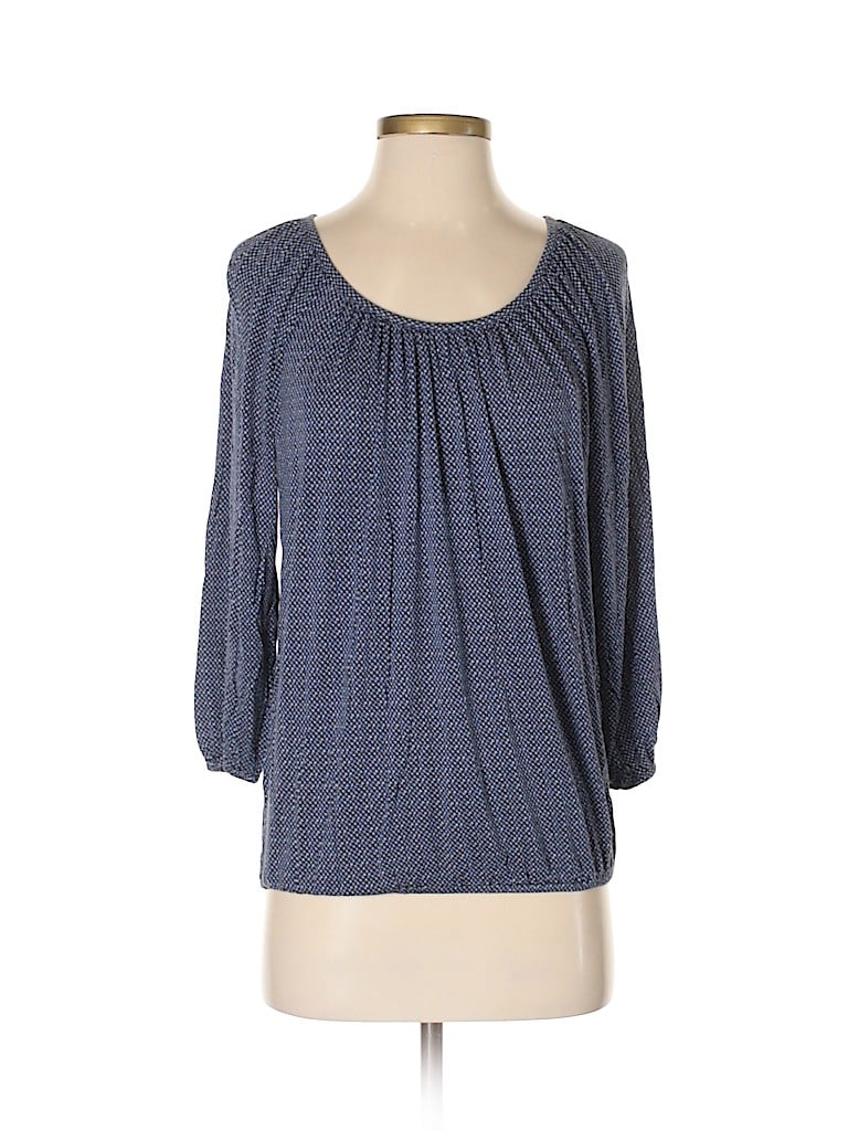 Pre-owned Michael Michael Kors 3/4 Sleeve Blouse In Blue