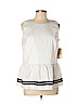 Halogen White Sleeveless Blouse Size L (petite) - photo 1