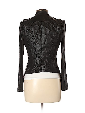 Gracia faux 2025 leather jacket