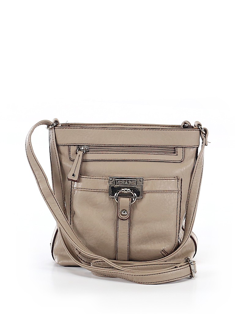Chaps Solid Tan Crossbody Bag One Size 80 Off Thredup Pin It Chaps Women Crossbody Bag One Size