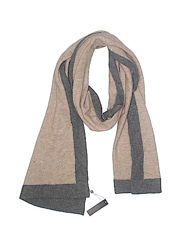 Hannah Rose 100 Cashmere Color Block Tan Cashmere Scarf One Size