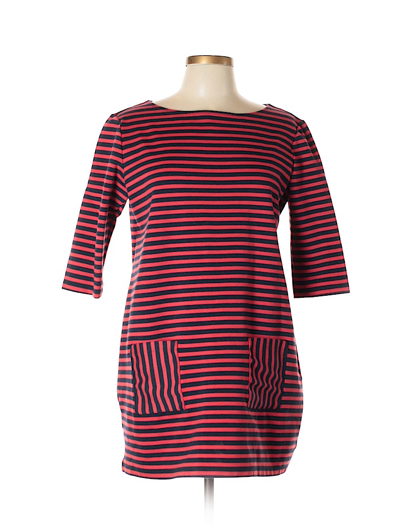 Tommy Hilfiger Stripes Red Casual Dress Size XL - 80% off | thredUP