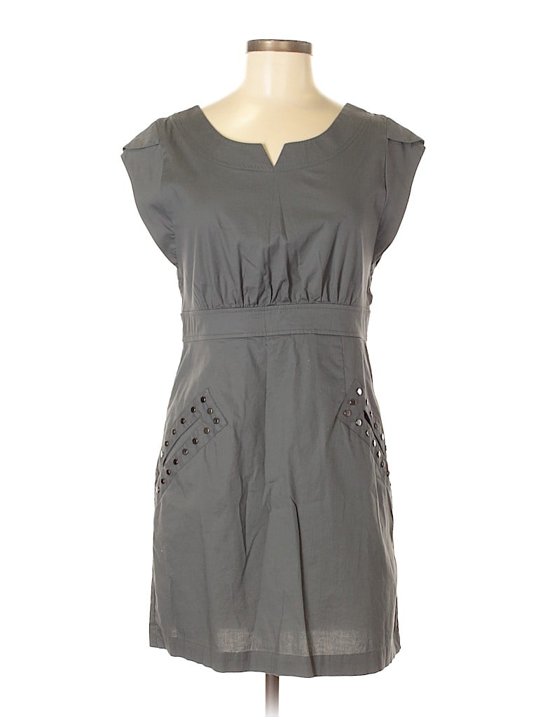 Pre-owned Guess Casual Dress In Gray