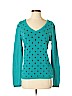Tommy Hilfiger 100% Cotton Polka Dots Teal Pullover Sweater Size S (petite) - photo 1