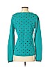 Tommy Hilfiger 100% Cotton Polka Dots Teal Pullover Sweater Size S (petite) - photo 2