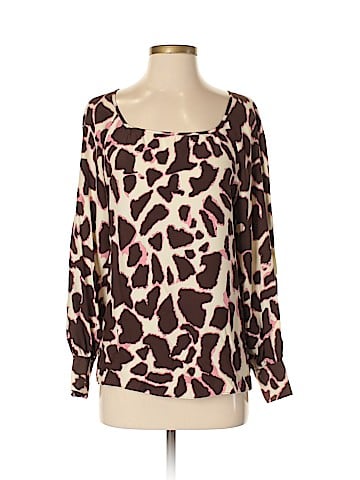 Parker Long Sleeve Silk Top (view 1)