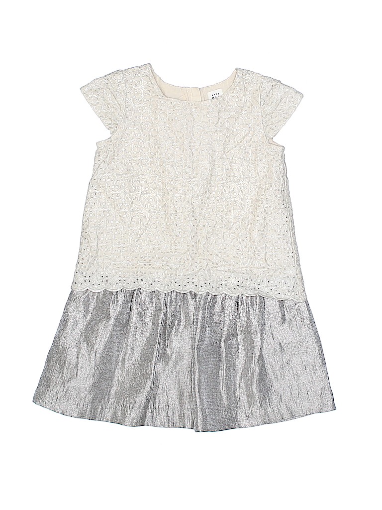 Baby Gap Lace Metallic Silver Special Occasion Dress Size 3 67