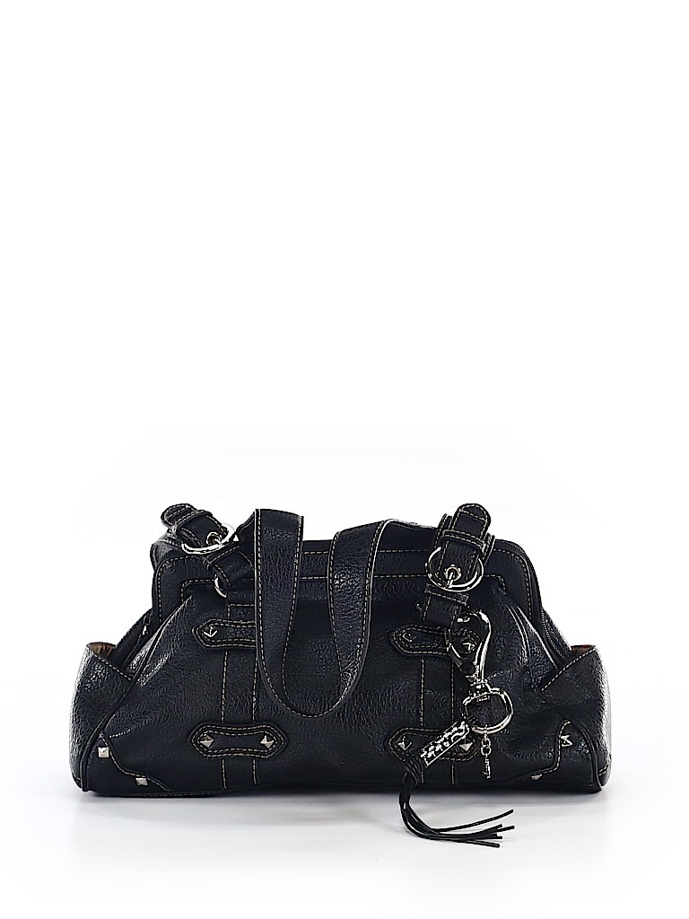 Nine West Solid Black Leather Shoulder Bag One Size 69 Off Thredup Pin It Nine West Women Leather Shoulder Bag One Size