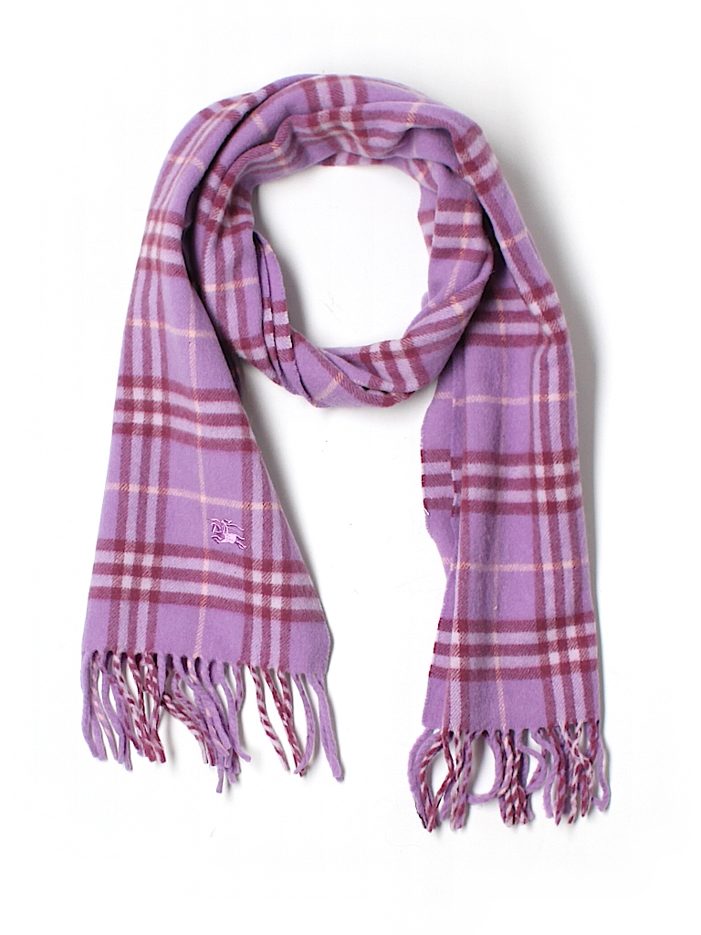 purple burberry scarf