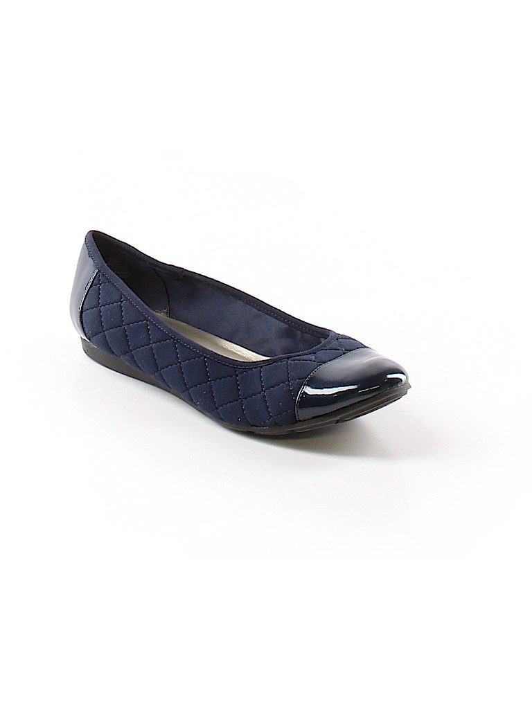 anne klein navy blue flats