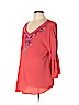 OCTAVIA Maternity Orange Long Sleeve Blouse Size L - photo 1