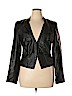 The Limited Black Faux Leather Jacket Size XL - photo 1