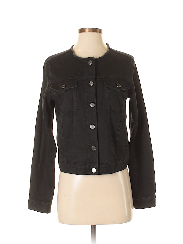 gap womens black denim jacket