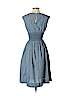 Kate Spade New York 100% Cotton Solid Blue Casual Dress Size 2 - photo 2