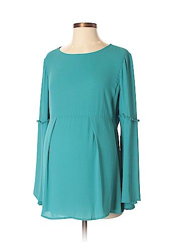 OCTAVIA Maternity Long Sleeve Blouse (view 1)