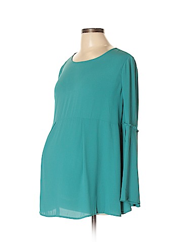 OCTAVIA Maternity Long Sleeve Blouse (view 1)