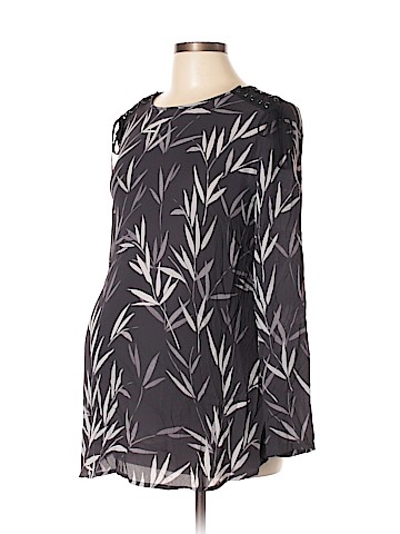 Noir Maternity Long Sleeve Blouse (view 1)