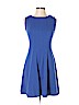 Apt. 9 Dark Blue Casual Dress Size L (petite) - photo 1