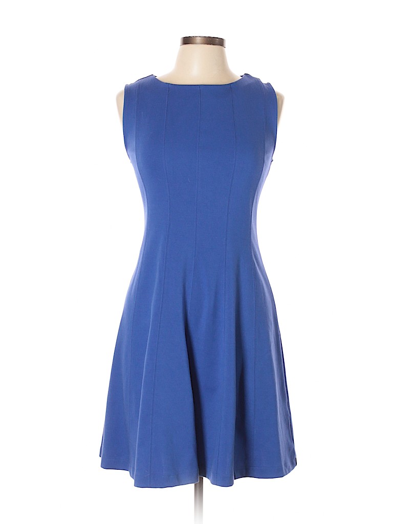 Apt. 9 Dark Blue Casual Dress Size L (petite) - photo 1