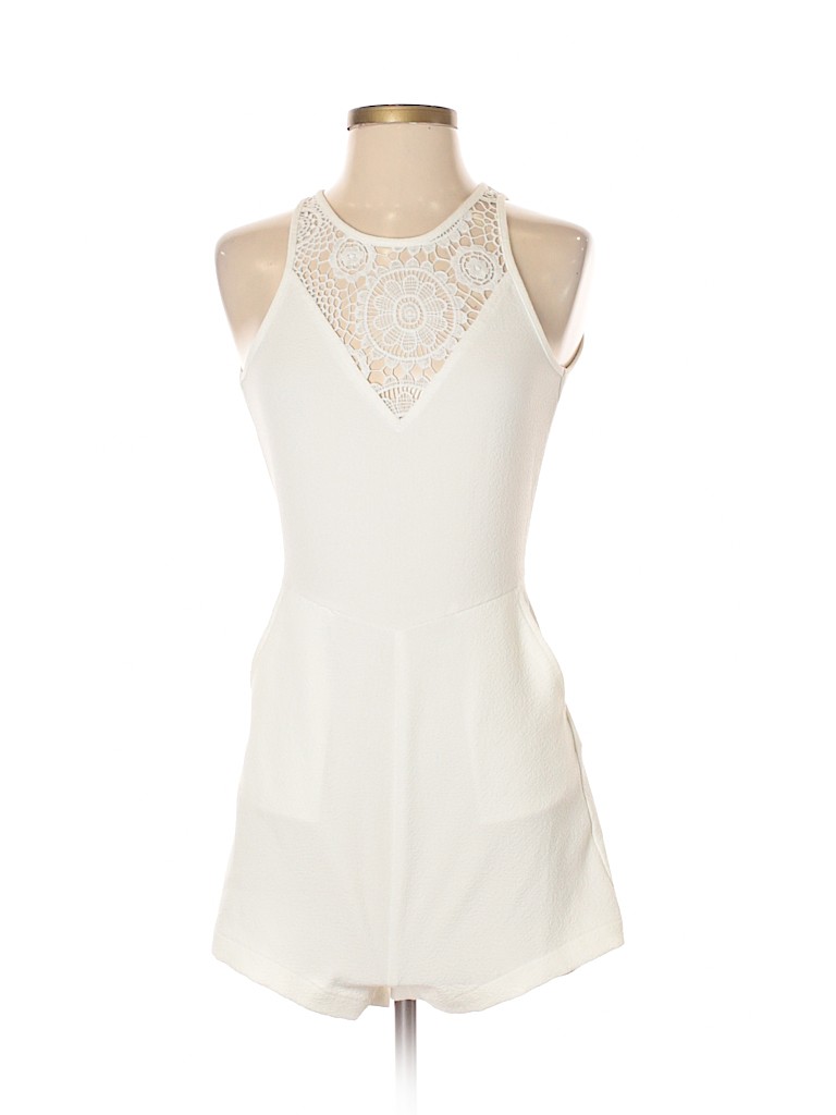 Mink Pink 100 Polyester Lace White Romper Size Xs 53 Off Thredup Mink Pink