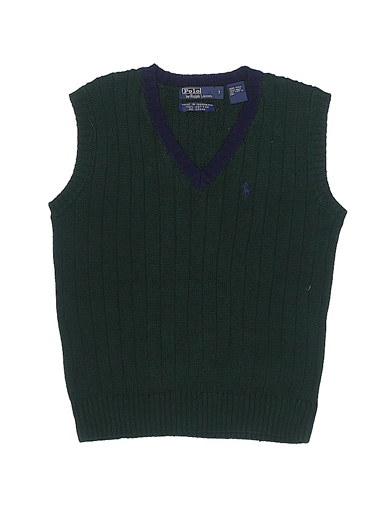 green polo vest