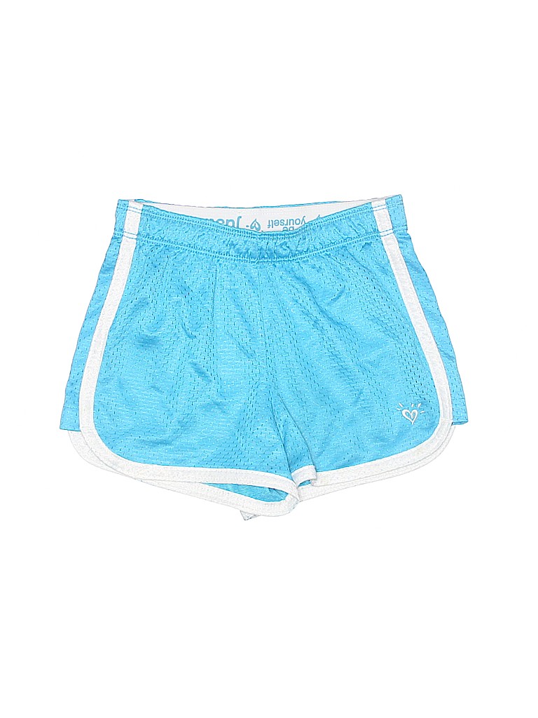Justice 100% Polyester Solid Light Blue Athletic Shorts Size 7 - 50% off |  thredUP