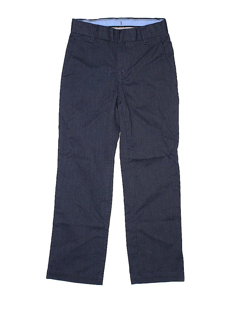 Gap Kids Solid Navy Blue Dress Pants Size 7 (Slim) - 68% off | thredUP