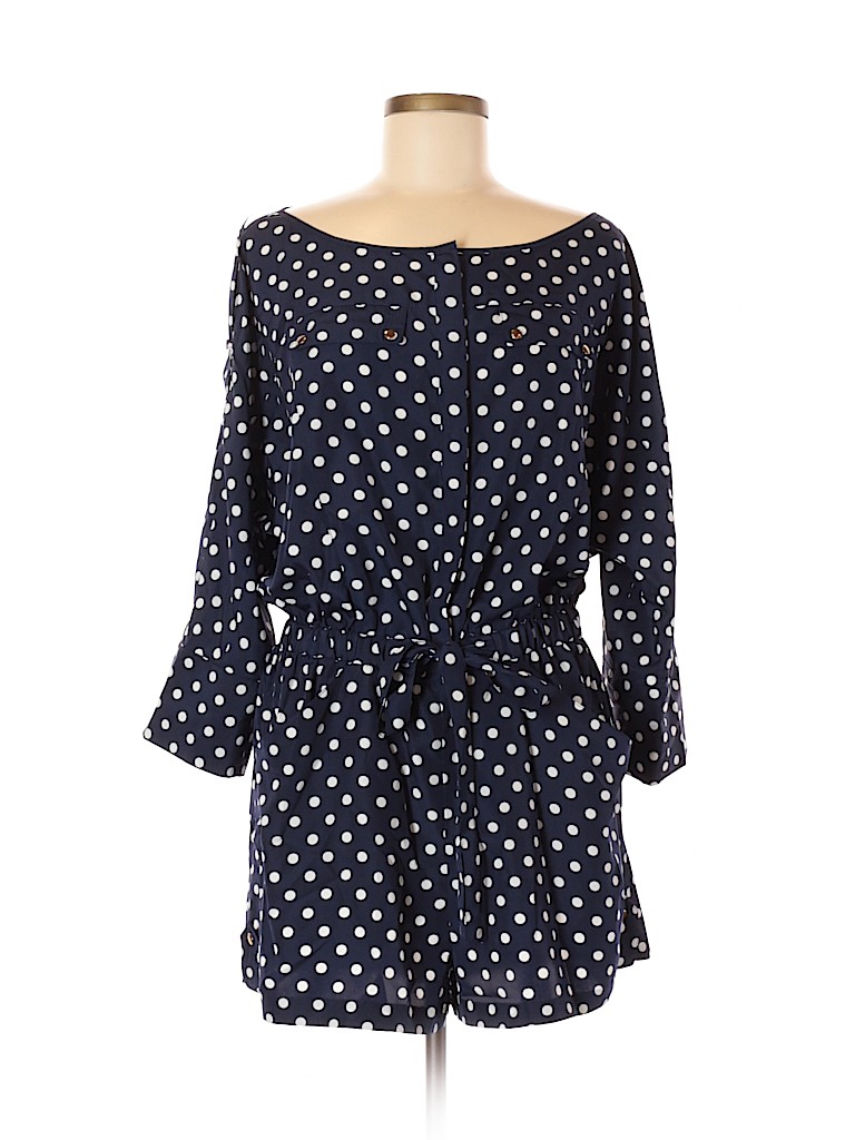 vince camuto polka dot jumpsuit