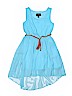 Iz Byer 100% Polyester Blue Dress Size 7 - photo 1