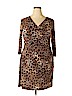 Clara Sun Woo Brown Casual Dress Size 1X - photo 1