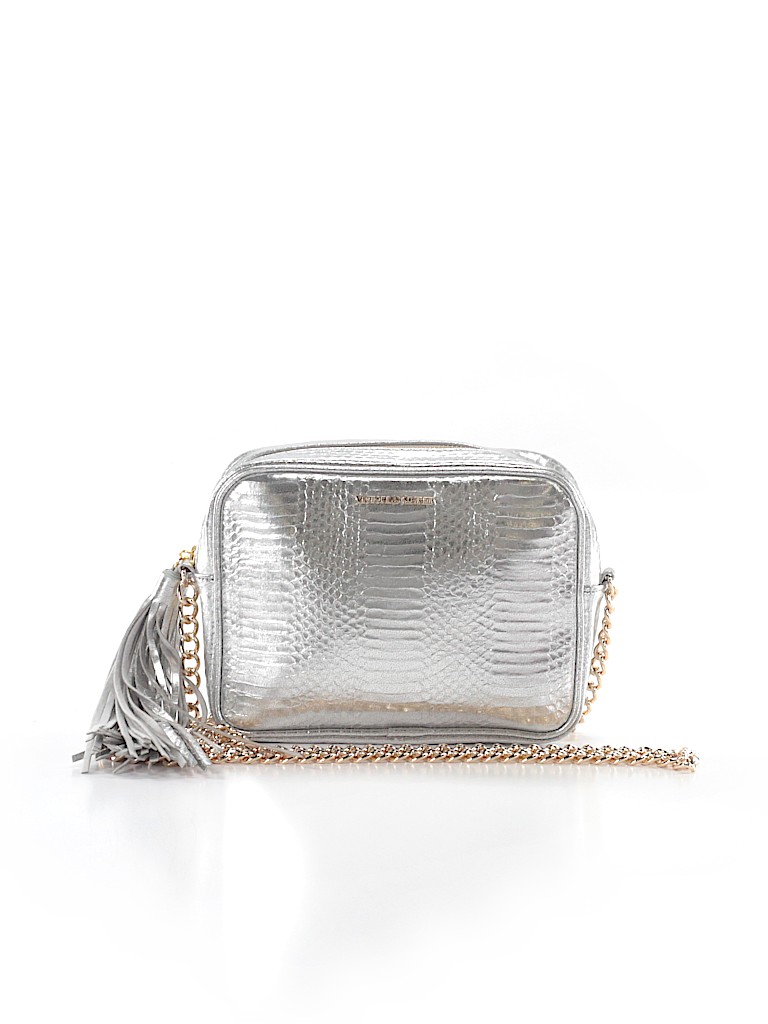 victoria secret silver crossbody bag