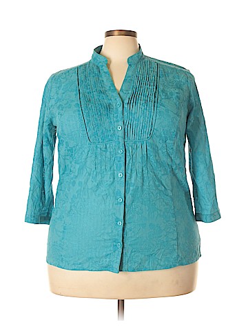 NY Collection 3/4 Sleeve Blouse (view 1)