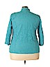 NY Collection Blue 3/4 Sleeve Blouse Size 3X - photo 2
