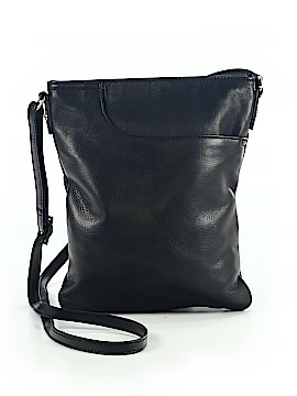 margot black leather crossbody purse