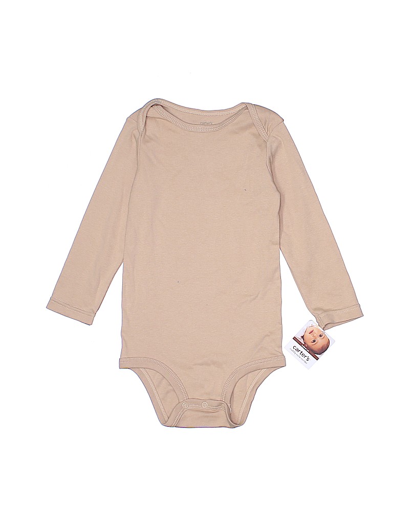 tan baby onesie